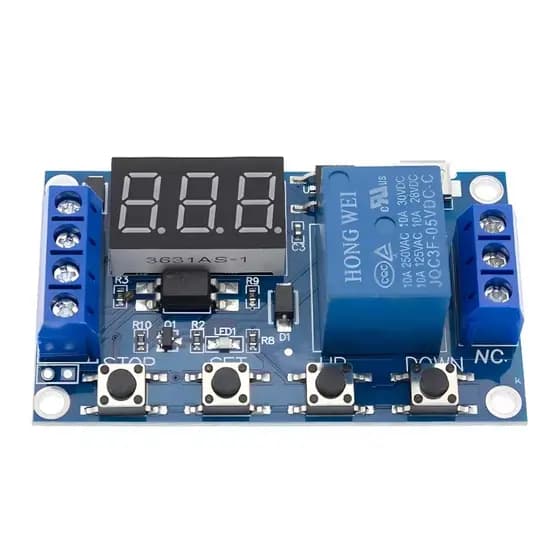 Rele Temporizador Digital Ajustável Display Automação Ciclo Atraso