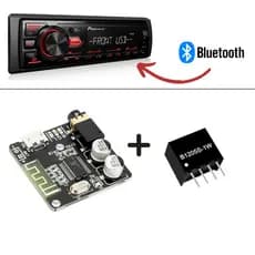 Kit Placa Bluetooth 5.0 + Isolador B1205-1W, Kit Decodificador Anti Ruido