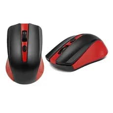 Mouse Sem Fio Bluetooth Recarregável Ele-Gate 1600 DPI 2.4GHz Ergonômico PC Notebook Tablet Vermelho