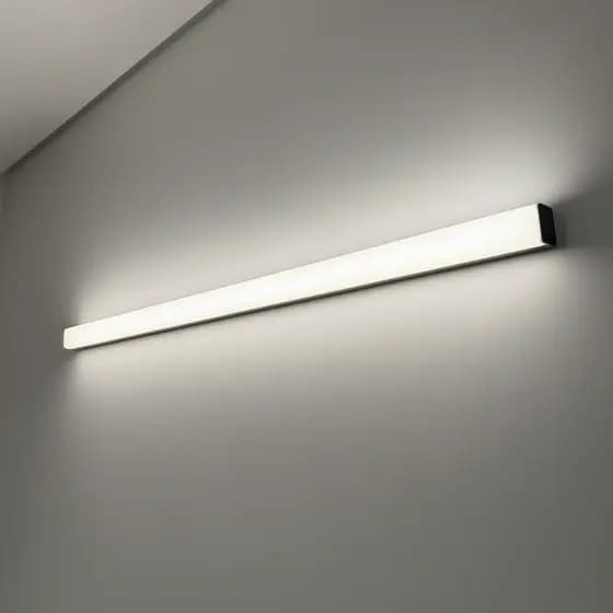 Luminaria Pendente Teto Led Sobrepor 60cm Tubular Linear Retangular Horizontal Moderna
