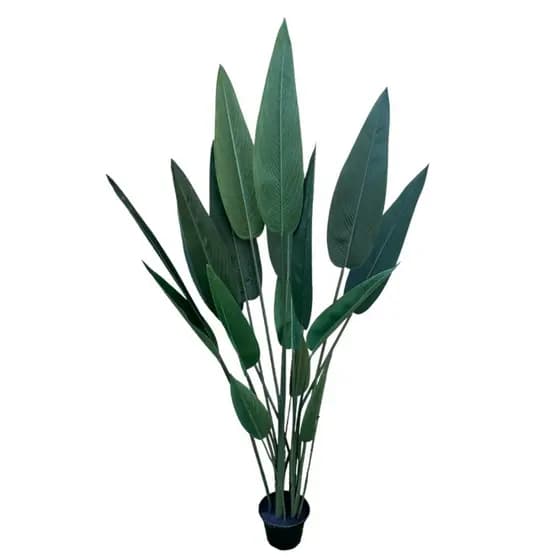 Planta Artificial Grande Alta Estrelícia Bananeira Elegante Decorativa Sala Escritório Imita Natural