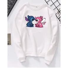 Moletom Infantil Feminino Stitch Moletom Fofo Careca Casaco Stitch Feminino Moletom Fofo Claro