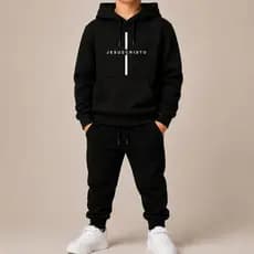 Conjunto Infantil Moletom juvenil e infantil moletom jesus cristo blusa religiao infantil premium