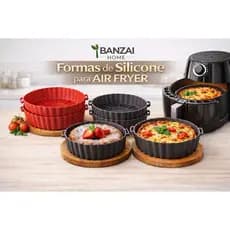 Kit Formas de Silicone Air Fryer - Redonda