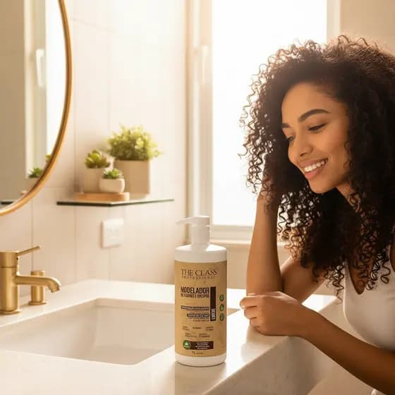 Creme de Pentear Modelador Ativador de Cachos Libéré 1L  Definir Crespos Definição Anti Frizz