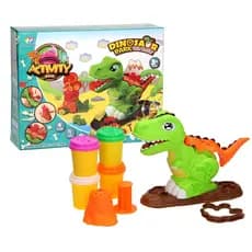 Kit Massinha Dinossauro Vulcão Infantil Criativo DIY Brinquedo Educativo