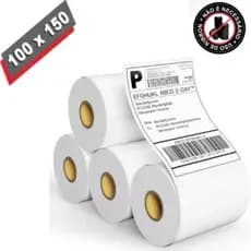 Rolos Etiqueta 10x15 100x150 Térmica Adesiva Serrilha Não Usa Ribbon Para ECommerce (500 etq/rolo)