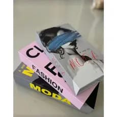 Kit Com 3 Livros Fake Livro de Mesa Caixa Organizadora Porta Objeto Decorativo