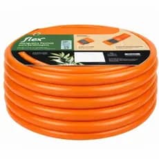 Mangueira de Jardim Siliconada 50 Metros Laranja Kit Completo Reforçada Resistente Anti Torção