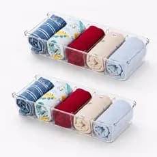 Kit 2 Colmeia Organizadora De Acrílico Meias Calcinhas Roupas Para Bebê