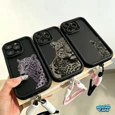 Capinha Anti-Impacto Leopardo Luxuosa para Samsung A17 A07 A56 A36 A55 A54 A16 A15 A05S A34 A35 Capa de celular