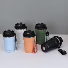 Copo de Café de Uso Duplo Bore MD112, Copo Térmico para Exterior com Alça, Copo de Água Portátil Estilo INS para Escritó