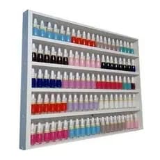 Nicho Expositor 200 Esmaltes MDF Parede Organizador Manicure Salão Beleza
