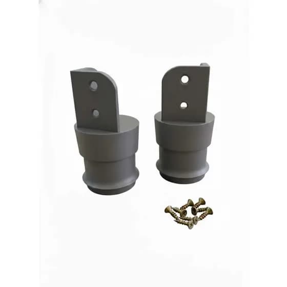 2x Pé de guarda roupa Cinza