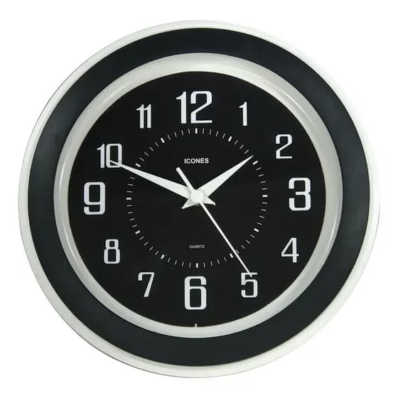 Relógio De Parede Redondo Grande Paris Icones 30cm Decorativo - Sala Cozinha Escritório e Diversos Ambientes