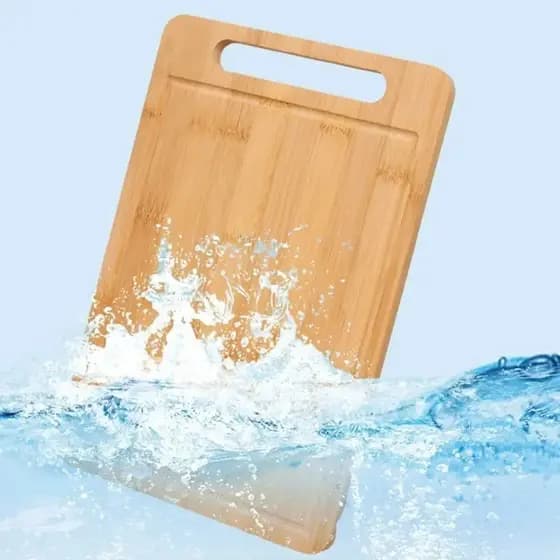 Tábua de Corte de Bambu Churrasco Masterchef 34x24cm - Antibactericida e Ecológica