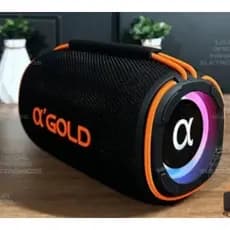 Caixa de Som LED RGB Bluetooth Portátil TWS 15W Kapbom KA-8296 Alto-falantes duplos à prova de agua