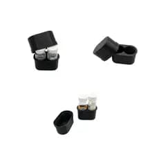 Porta Estojo para 2 Ampolas de 3ml Duplo Organizador Compacto e Resistente + 2 Tampinhas de Brinde