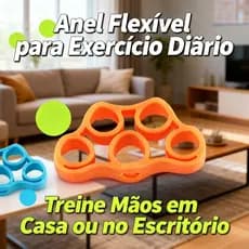 Kit Anéis de Exercício para Dedos com Diferentes Níveis de Resistência – Aparelho de Fortalecimento