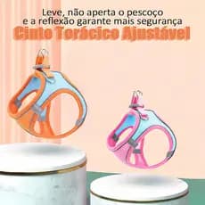 Reflexivo pectoral Para Turfar Conforto Colete De Luxo Malha de Guia Coleira de Cachorro Peitoral Cães Gatos Pet