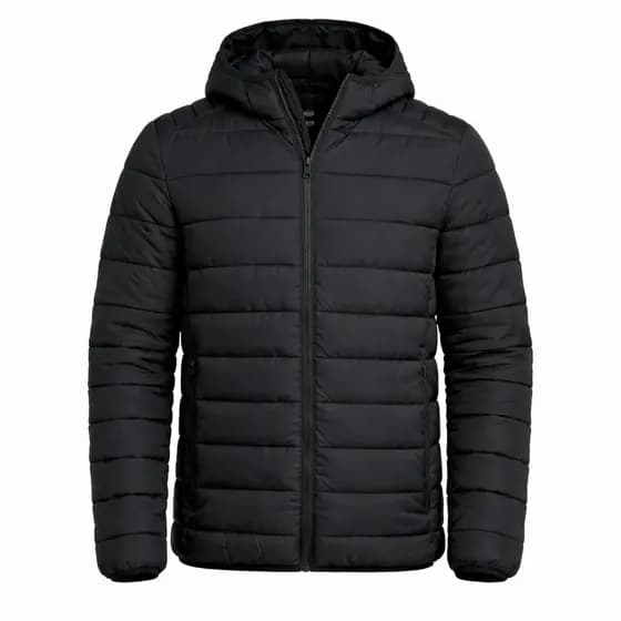 Bobojaco Unissex Puffer Capuz Removível Inverno Confortável