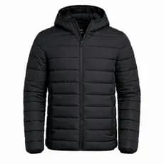 Bobojaco Unissex Puffer Capuz Removível Inverno Confortável