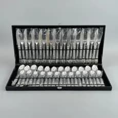 KIt Talheres Monaco 48 Peças Elegantes Detalhes Ouro
