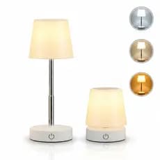 Abajur LED Retrátil Sem Fio Touch 3 Luzes Dimerizável USB-C Portátil Luminária de Mesa Solena Clara