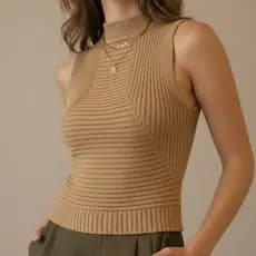 REGATA MODA FEMININA TENDÊNCIA TRICOT MODAL VERÃO 2026