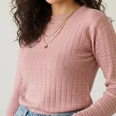 BLUSA FEMININA  TRICOT MODAL MANGA LONGA COMPRIDA FRIO ROUPA ESTILOSA INVERNO 2026