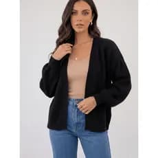 CASACO CARDIGAN INVERNO TENDÊNCIA
