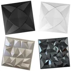 Kit 5 / 10 / 15 / 20 / 25 / 30 Placas PVC Revestimento 3D Decoracão Para Parede 25x25 cm