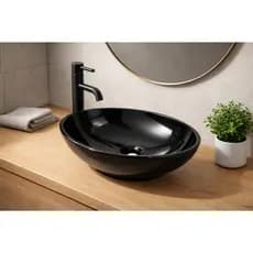 Pia Cuba Oval Banheiro PVC Moderna Lavabo Design Sofisticado Fácil Instalação Durável