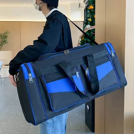 Bolsa de Viagem Esportiva de Grande Capacidade, Impermeável, com Múltiplos Bolsos, Unissex para Academia e Viagens Curta