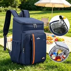 Mochila Cooler Térmica Portátil Multiuso Espaçosa Reforçada à Prova de Água para Alimentos e Bebidas Quentes e Frios