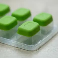 Forma Plástica Gelo 24,5x12cm - Verde Forma Gelo Gelo Quadrado