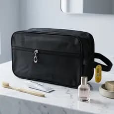 Necessaire Bolsa Preta 16x26cm Bolsa Homem Necessaire Homem