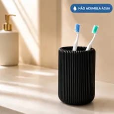 Porta Escova de Dente Não Acumula Água Organizador para Bancada Banheiro