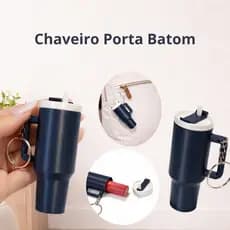 Chaveiro Porta Batom Mini Copo Térmico Feminino Para Bolsa Chaves Presente Enfeite Decorativo