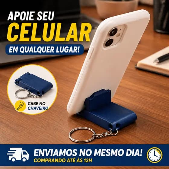 Suporte de Celular Portátil Compacto Para Mesa Trabalho Viagem