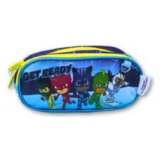 Estojo Escolar Heróis Do Poder Pj Masks Compartimento Duplo Cor Azul
