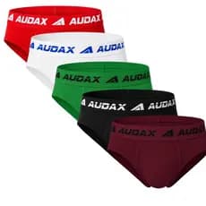Kit 5 Cueca Masculina Lisa Adulto Modelo Sunga Audax Cotton Lgbt Algodao Respiravel Cor Variada
