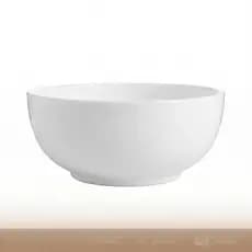Bowl Moon Vidro Opalino Branco 1,3L Tigela Saladeira Moderna Resistente