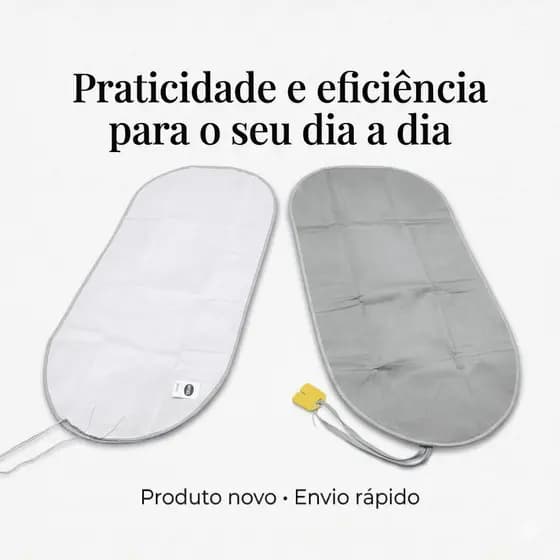 Capa De Passar Roupa Aluminizada Térmica Ajustável Mor 1,01m Mesa De Passar Roupa