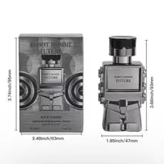 Perfume Masculino 30ml | Aroma Amadeirado Moderno | Frasco Estilo Robô