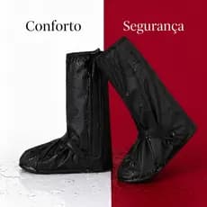 CAPA DE CHUVA PARA BOTA IMPERMIAVEL ANTIDERRAPANTE CANO ALTO PROTEÇÃO SOLADO DE BORRACHA UNISSEX PARA MOTOBOY