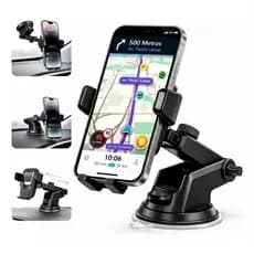Suporte Veicular Universal para Celular GPS Trava Automática Giratório 360° Ventosa que Gruda Painel de Carro Anti-Queda