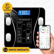 Balança Bioimpedância Digital Profissional Suporta Até 140kg via Bluethooth
