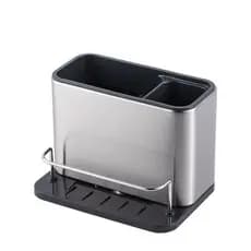 ✨Organizador Pia Aco Inox Resistente Multiuso Cozinha Suporte Utensilios Design Funcional