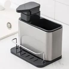 ✨Organizador Pia Porta Detergente Porta Esponja Inox Suporte Pia Cozinha Acessorio Limpeza
